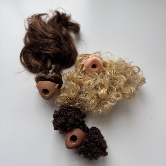 LUV Dolls Fashion Doll Dolls Head Heads Lot Set Of 3 - Picture 2 of 3